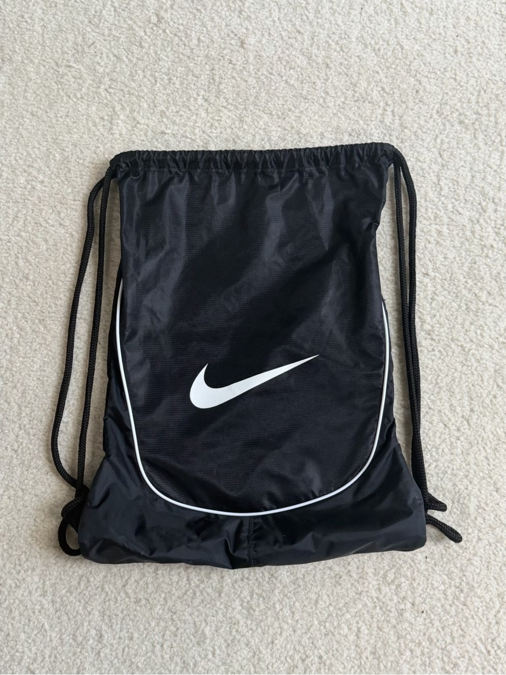 Nike Black Drawstring Gym Sack bag Backpack